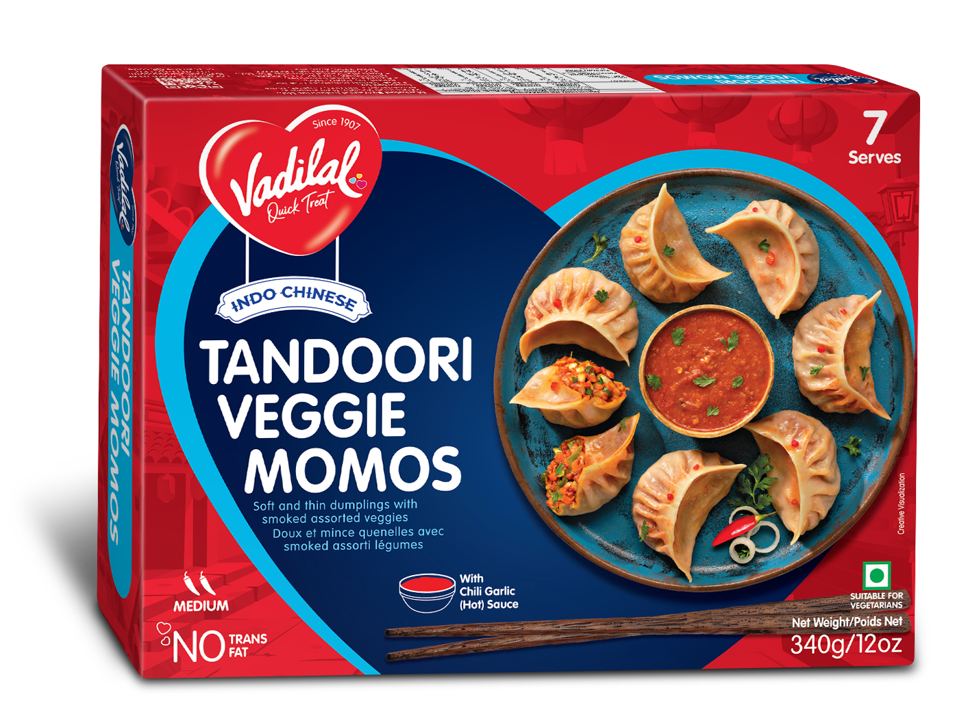Vadilal Tandoori Veggie Momos 340 g