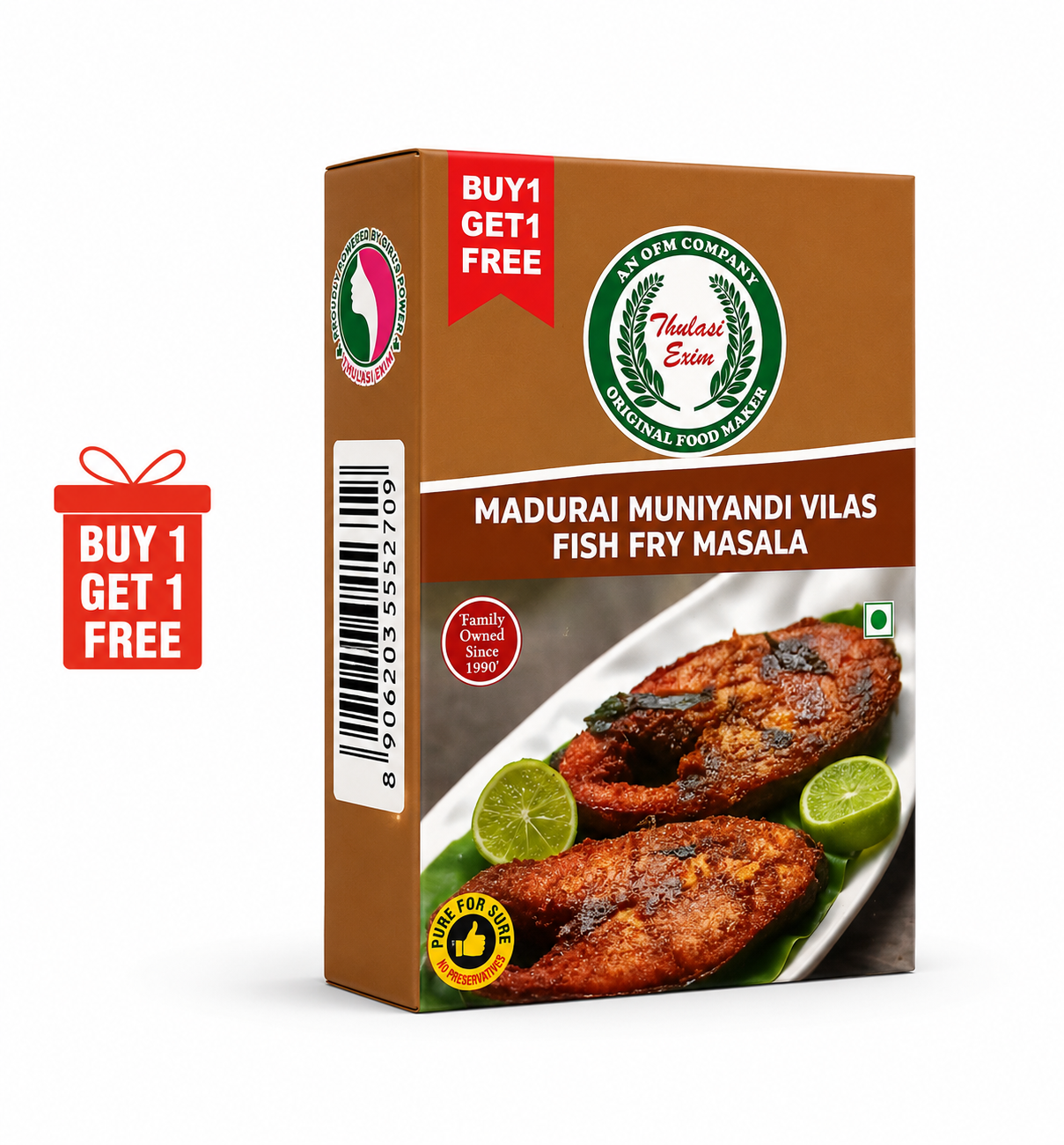 Thulasi Madurai Muniyandi Vilas Fish Fry Masala 165 g