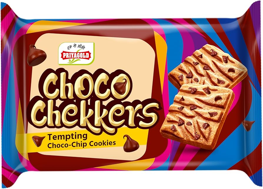 Priya Gold Choco Chekkers Cookies 350 g