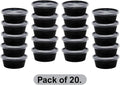 Round Container Plus Lids 250 ml 20 Pack