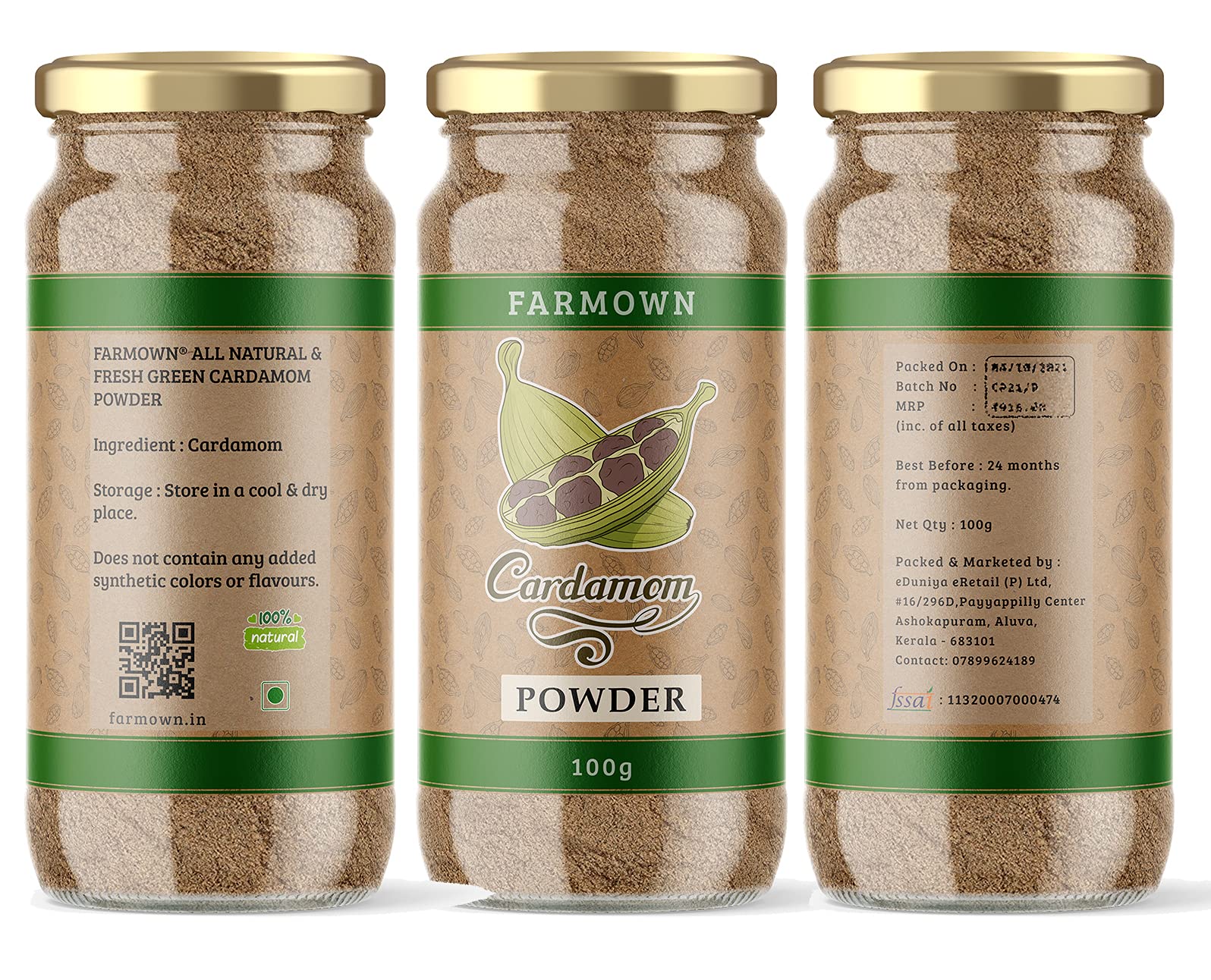 Indya Cardamom Powder 50 g