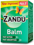 Zandu Balm - 10 ml, For instant pain relief from cold, headache & body