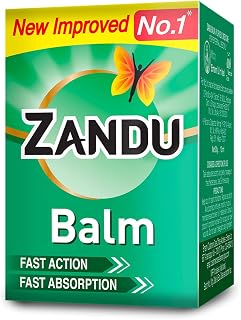 Zandu Balm - 10 ml, For instant pain relief from cold, headache & body