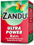 Zandu Ultra Power Balm - 10 ml, For instant pain relief from strong Headache, Bodyaches & Cold and Muscle Pain