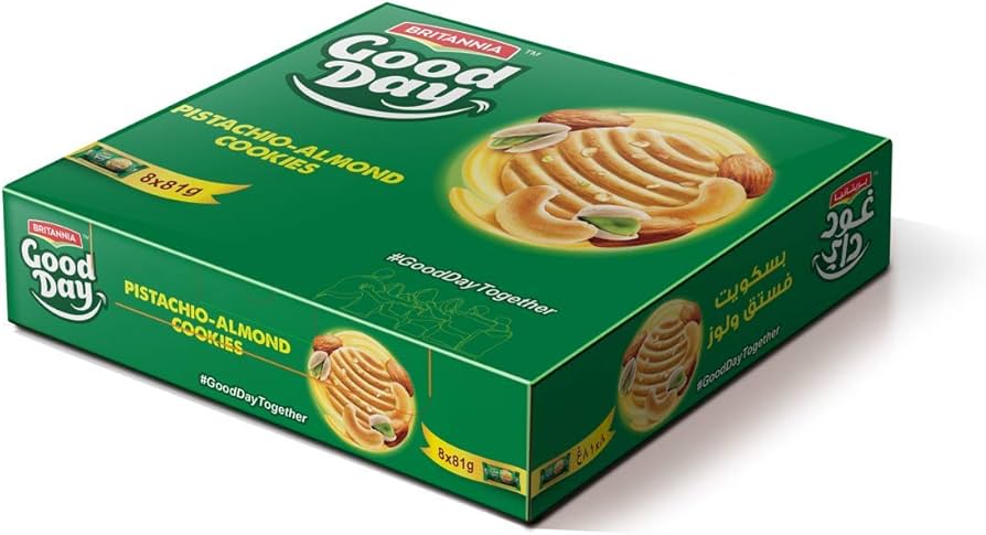Good Day Pistachio-Almond Cookies Value Pack 8 x 81 g