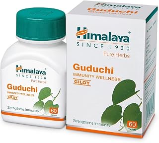 Himalaya Pure Herbs Guduchi Strengthens Immunity Wellness, Giloy, 60 Count
