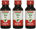 Baidyanath Asli Ayurved Neem Oil (Tel) - 50 ml (Pack Of 3)  100% Pure Neem Seed Oil for Skin & Scalp Care & Itchy Skin| For External Use Only