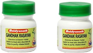 Baidyanath Asli Ayurved Gandhak Rasayan - 40 Tablets (Pack of 2) | Ayurvedic Skin Care