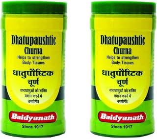 Baidyanath Asli Ayurved Dhatupaushtik Churna | Helps to Strengthen Body-Tissue - 50g (Pack of 2)