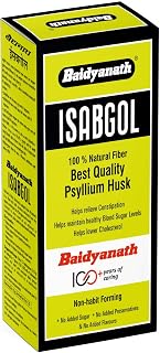 Baidyanath Asli Ayurved Isabgol - Psyllium Husk Powder 200 gm | Effectively Relieves Constipation | Premium Dietary Fiber Supplement For Digestion | Gluten-Free | Plantago Ovata, Husk