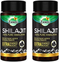 Zandu Shilajit Caps | Extra Energy Boost | 100% Pure Himalayan | Lab-tested for heavy metals & purity | 60 N X Pack of 2| 80+ Micronutrients | Daily Natural Energy & Stamina Support