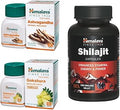 Himalaya Energy And Vitality Booster Trio | Ashvagandha, Shilajit & Gokshura Combo | Enhances Stamina, Energy& Vigour | Pack Of 3 | 60 Capsules Each