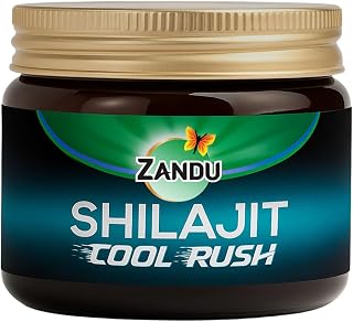 Zandu Shilajit Cool Rush Resin | India's 1st Shilajit with heat balancing herbs | Same power now in Summer | 10g |Energy & Stamina