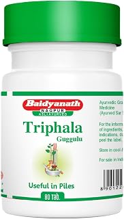 Baidyanath Asli Ayurved Triphala Guggulu (80 Tablets X 5)