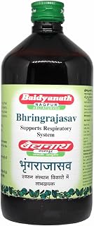 Baidyanath Bhringrajasava 450 ml Syrup |Made with Natural Ayurvedic Ingredients for Hair, Liver, Cough Health and Blood Purifier