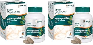 Himalaya Ashvagandha - General Wellness Tablets, 60 Tablets | Stress Relief | Rejuvenates Mind & Body (Pack of 2)