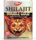 Dabur Shilajit Double Gold-10 Capsules|2X Stamina&Strength|100% Ayurvedic Capsules For More Strength,Power,Energy&Stamina|Helps In Countering Weakness|Premium Vitality Ayurvedic Supplement|