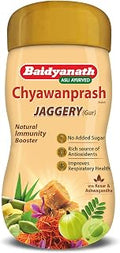 Baidyanath Jaggery Gur Chyawanprash  900gm | Ayurvedic Chyawanprash with Amla & Giloy | Natural Gur Sweetened | Daily Energy, Strength & Immunity Support