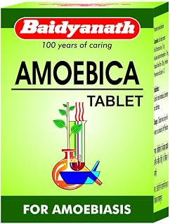 Baidyanath Asli Ayurved Amoebica I Ayurvedic Diarrhea Medicine I Pack of 1-25Tab