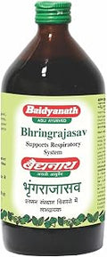 Baidyanath Asli Ayurved Bhringrajasava 450 ml - Ayurvedic Formula for Healthy Hair, Liver Wellness & Digestive Health