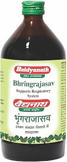 Baidyanath Asli Ayurved Bhringrajasava 450 ml - Ayurvedic Formula for Healthy Hair, Liver Wellness & Digestive Health