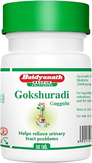 Baidyanath Asli Ayurved Gokshuradi Guggulu, 80 Tablets | Urinary System Support