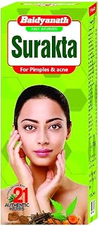 Baidyanath Asli Ayurved Surakta | Natural Remedy for Acne, Pimples, Eczema & Toxin Removal (450ml)