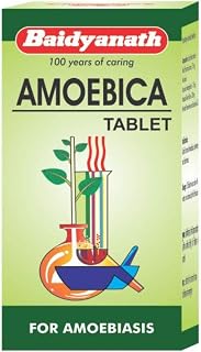 Baidyanath Asli Ayurved Amoebica I Ayurvedic Diarrhea Medicine I 740 g Pack of 1-100 Tab