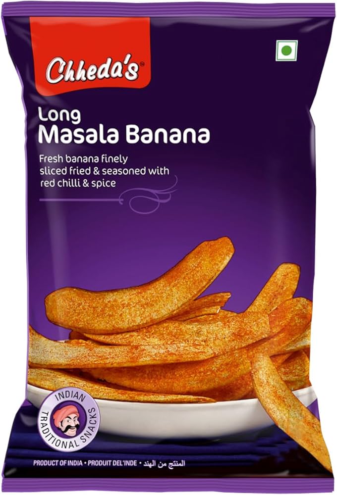 Khushboo Banana Chips Long Cut Masala 340 g