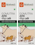 KRISHNA'S HERBAL & AYURVEDA Gomutra Ark|Natural Detoxifier| 100% Pure&Natural Go Ark|Indian Tharparakar Gomutra|Sugar Free Juice With No Added Color Or Flavour-500 Ml(Pack Of 2)