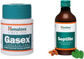 Himalaya Gasex, 100 Tablets |Improves Digestion|Relieves Trapped Gasses |Provides Relief From Bloating & Septilin Syrup - 200 Ml
