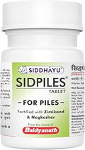 Baidyanath Sidpiles Tablets for Piles Relief  Ayurvedic Formula  Helps Reduce, Itching & Swelling  Natural Support - 60 Tablet