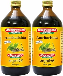 Baidyanath Asli Ayurved Amrutarishta I Ayurvedic Bacterial Infection I 450 Ml (Pack Of 2) Liquid