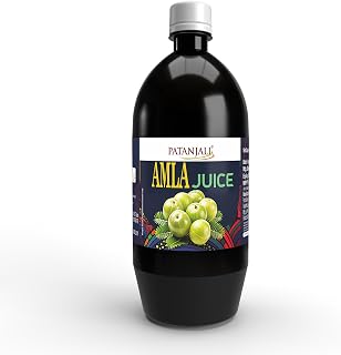PATANJALI Amla Juice, Indian Gooseberry Drink with Ayurvedic Herbs, Natural Immunity Booster, Suitable for healthy Hair & Skin