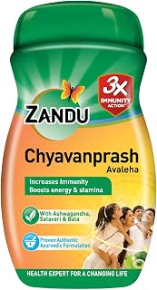 Zandu Chyawanprash Avaleha 910 g | Scientifically proven immunity booster | Boosts energy, stamina and memory | Powerful Ingredients to protect from common infections and illness | Great Taste