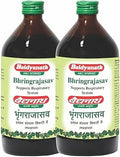 Baidyanath Asli Ayurved Bhringrajasava Syrup - 450 ml (Pack of 2) | Herbal Ayurvedic Formula for Healthy Hair, Liver Wellness & Digestive Health