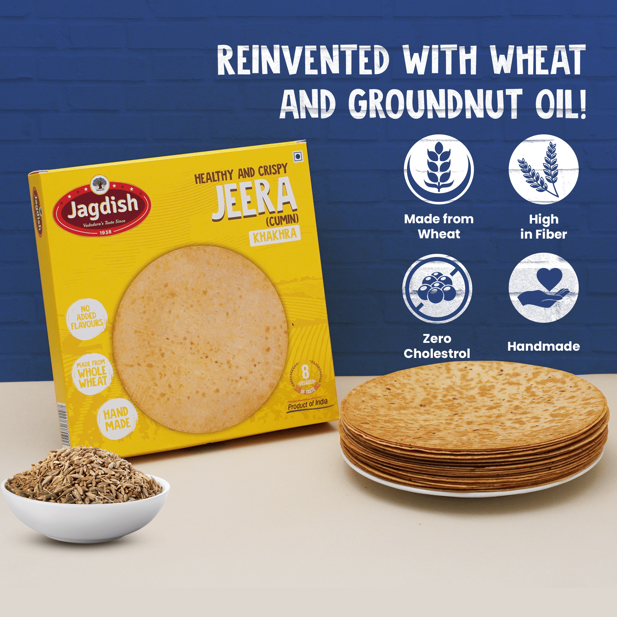 Satva Hand Made Jeera Khakhra 400 g