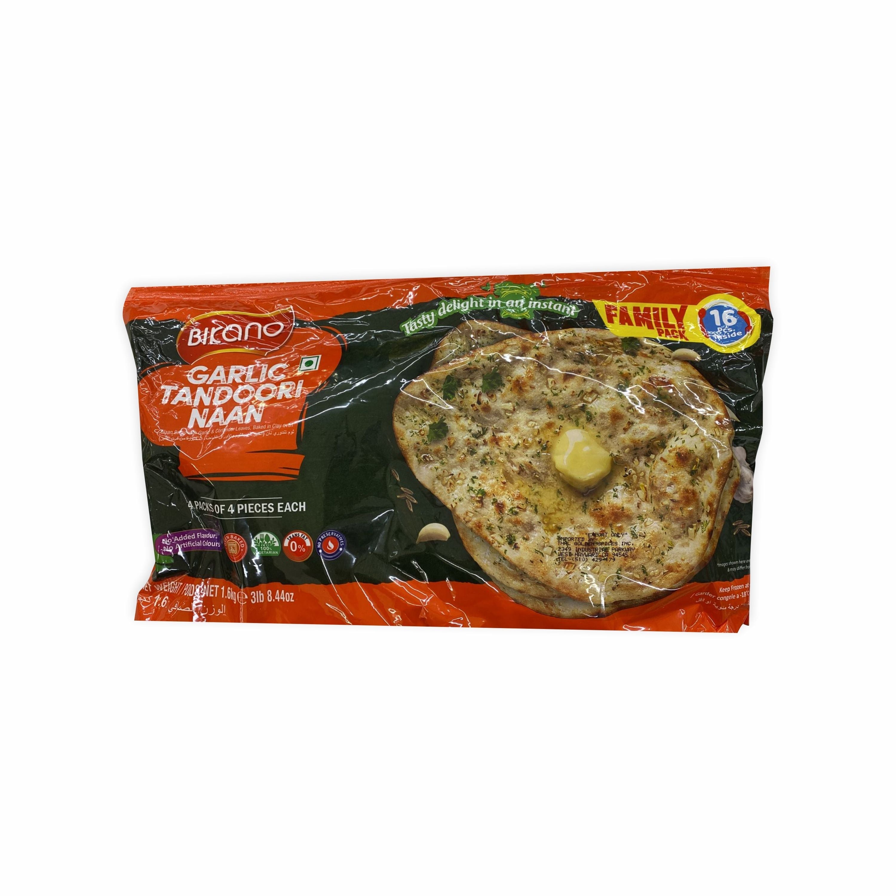 Bikano Bulk Garlic Naan 1.6 kg