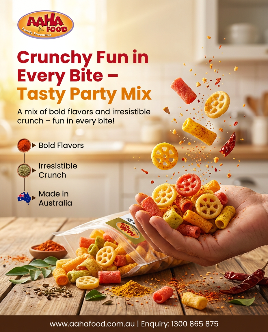 Aaha Tasty Party Mix Hot And Spicy 150 g