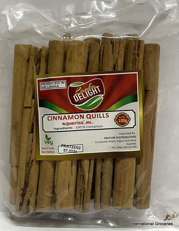 Lanka Delight Cinnamon Quills 100 g