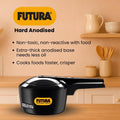 Futura Induction Compatible Pressure Cooker 2 L