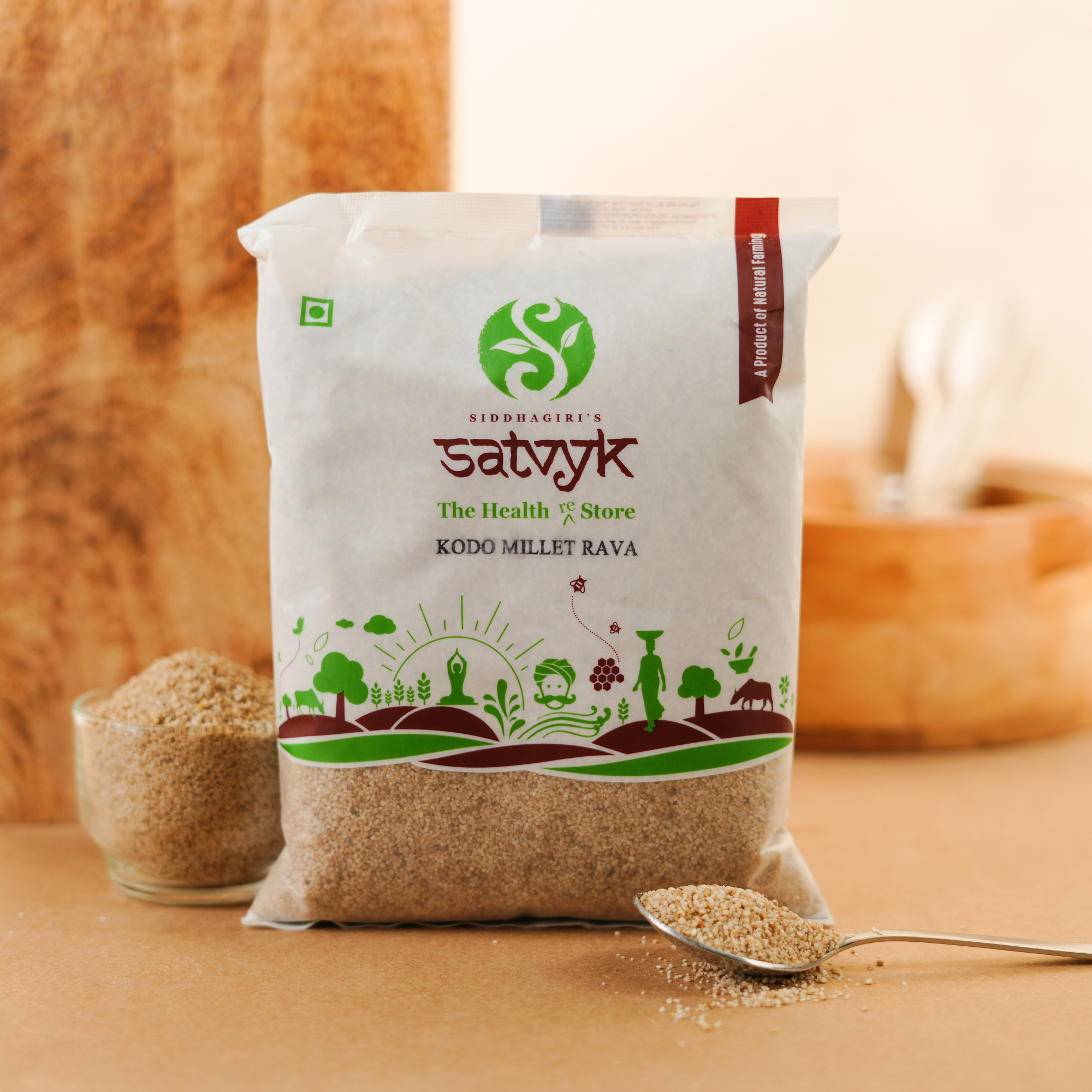Indya Kodo Millet Ravva 1 kg