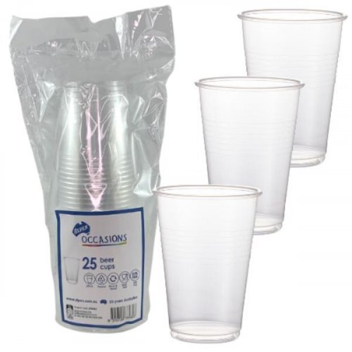 Plastic Glass 285 ml 25 Pack