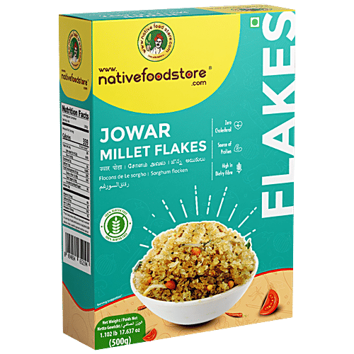 Native Foods Jowar Millet Flakes 500 g