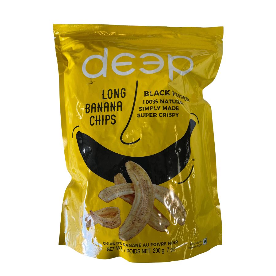 Deep Black Pepper Long Banana Chips 200 g