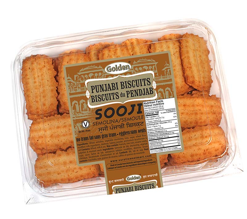 Golden Punjabi Biscuits Sooji Semolina 680 g