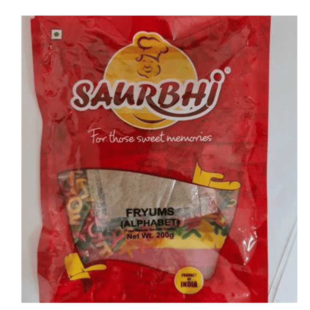 Saurbhi Fryum Alphabet 200 g