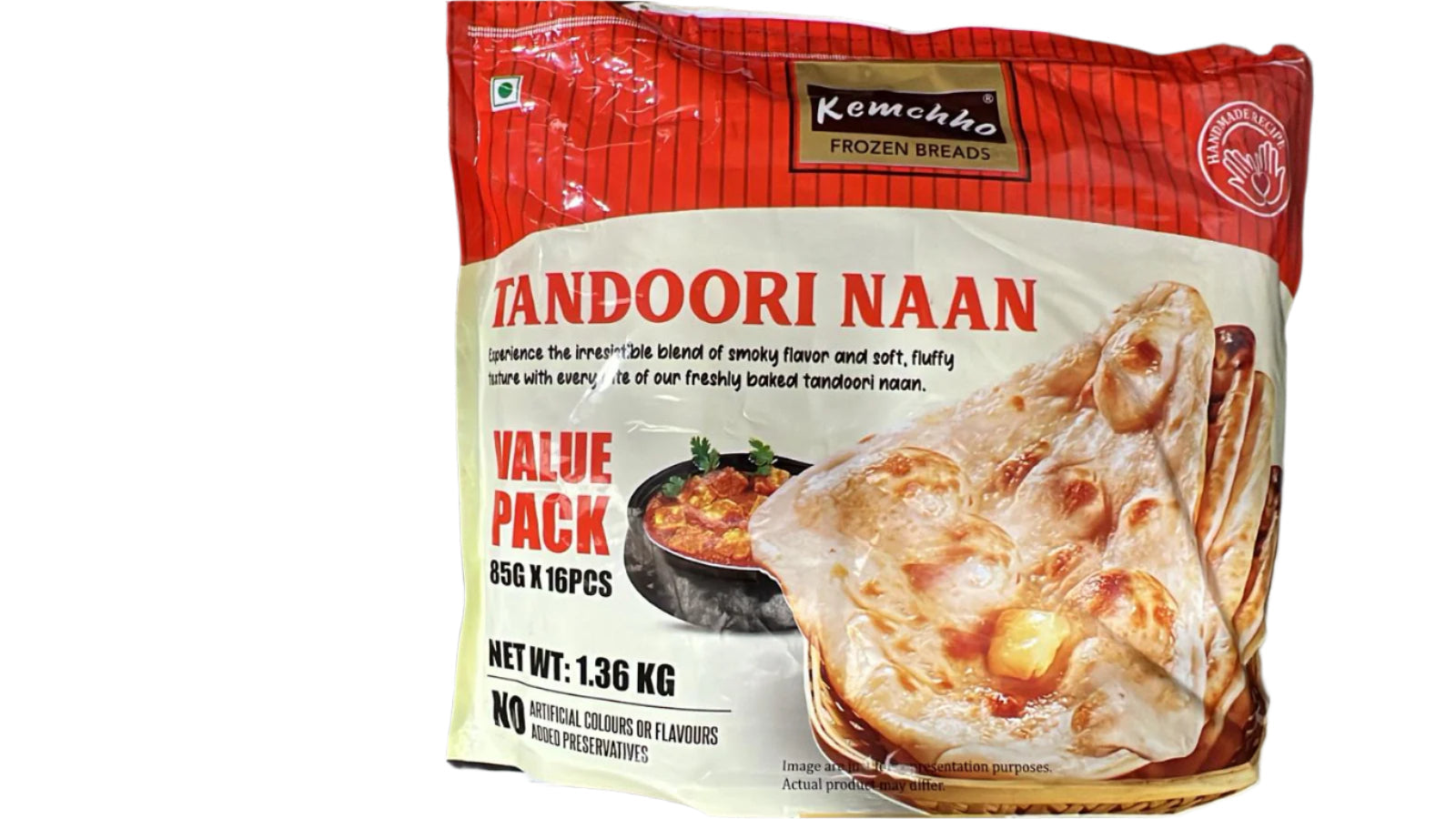 Kemchho 16Pcs Vp Plain Naan