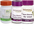 Patanjali Combo- Divya Kayakalp Vati Extra Power + Giloy Ghan Vati+ Neem Ghan Vati, 3 Count
