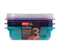 Decor Microsafe Jewal Oblong 3x 900 ml